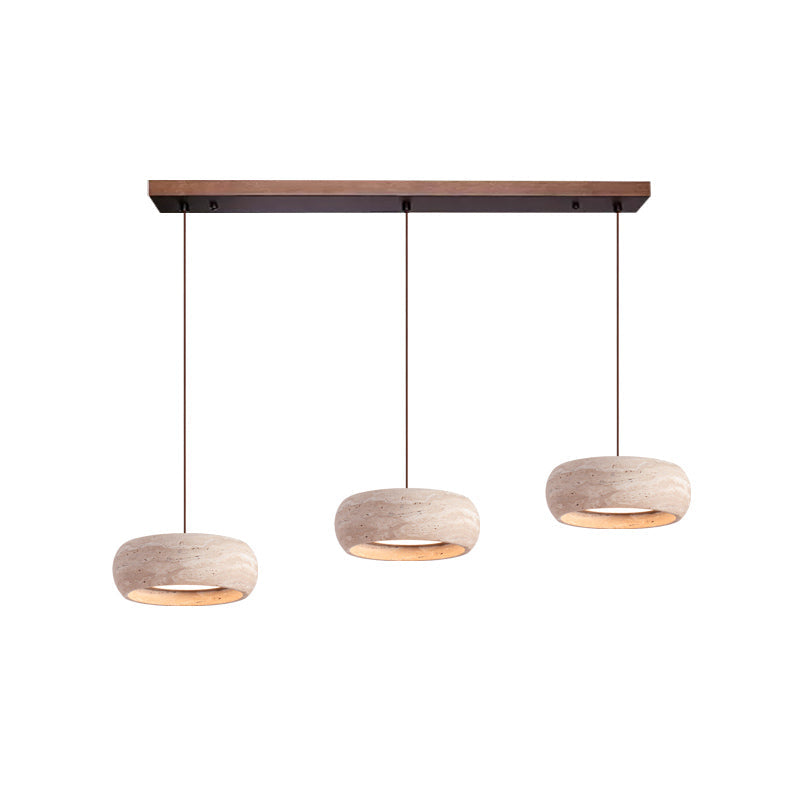 Eurvaran Travertine Pendant Light - 3 Heads